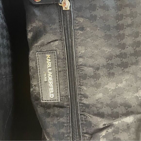 Karl Lagerfeld Navy Blue Nylon Backpack black synthetic straps & Bow main image 10